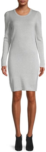 gray wool dress