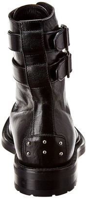Saint Laurent Studded Leather Army Boot