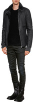 Thumbnail for your product : Rick Owens Men Shearling High Neck Jacket