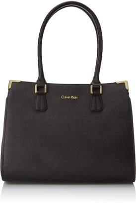 Calvin Klein Saffiano Satchel Shoulder Bag