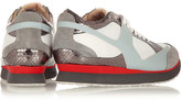 Thumbnail for your product : Maison Martin Margiela 7812 MM6 Maison Martin Margiela Suede, snake-effect leather and mesh sneakers