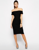 Thumbnail for your product : Love Textured Rib Off Shoulder Body-Conscious Dress