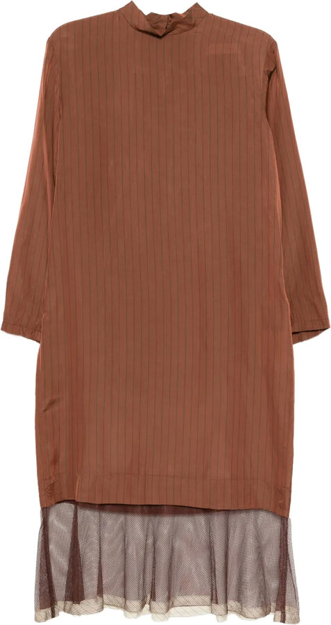 Toga Striped Midi Dress