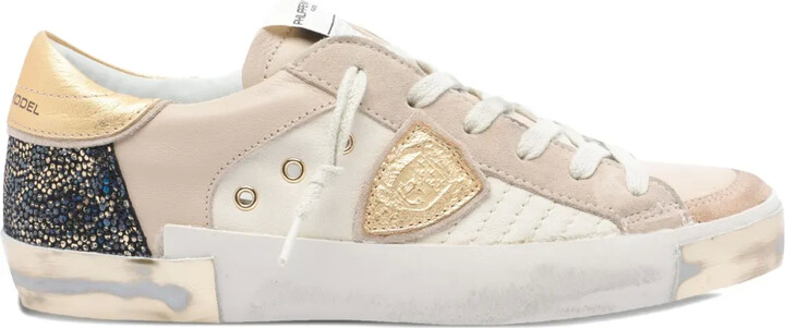 Philippe Model Paris Logo-Patch Round-Toe Sneakers