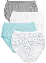 Thumbnail for your product : Hanes Platinum Cotton Brief 4-Pack 40C4