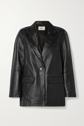 Deadwood + Net Sustain Brooke Leather Blazer - Black