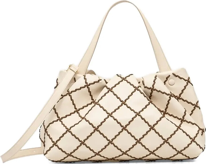 Themoire Athena diamond-pattern tote bag