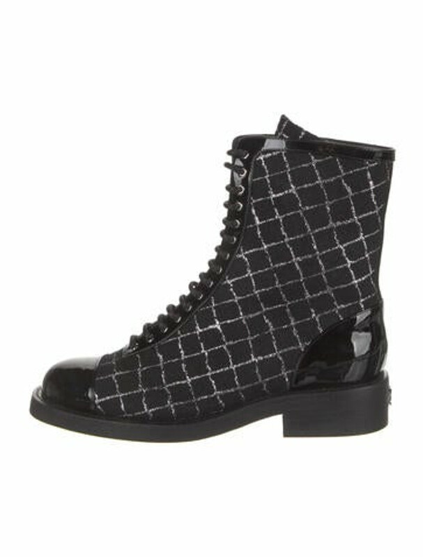 quilted combat boots chanel