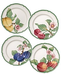 Villeroy & Boch French Garden Modern Fruit Dinner Plates, Set of 4