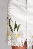 Thumbnail for your product : Forever 21 Daisy Embroidered Denim Skirt