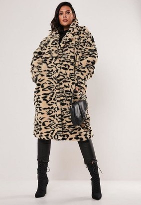 plus size leopard print coat