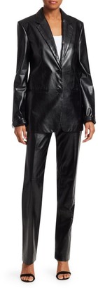 Helmut Lang Leather Suit Pants
