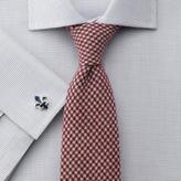 Thumbnail for your product : Charles Tyrwhitt Handmade burgundy wool puppytooth tie