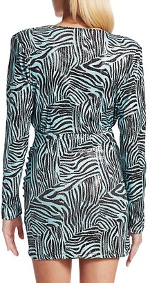 Andamane Colette Zebra Print Mini Dress