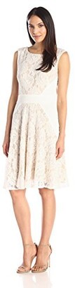 Julian Taylor Women's Sleeveless Lace A-Line Dress