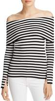 Thumbnail for your product : Milly Striped Off-the-Shoulder Top