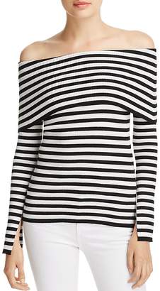 Milly Striped Off-the-Shoulder Top