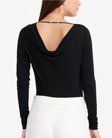 Thumbnail for your product : Lauren Ralph Lauren Cowl-Back Jersey Long-Sleeve T-Shirt