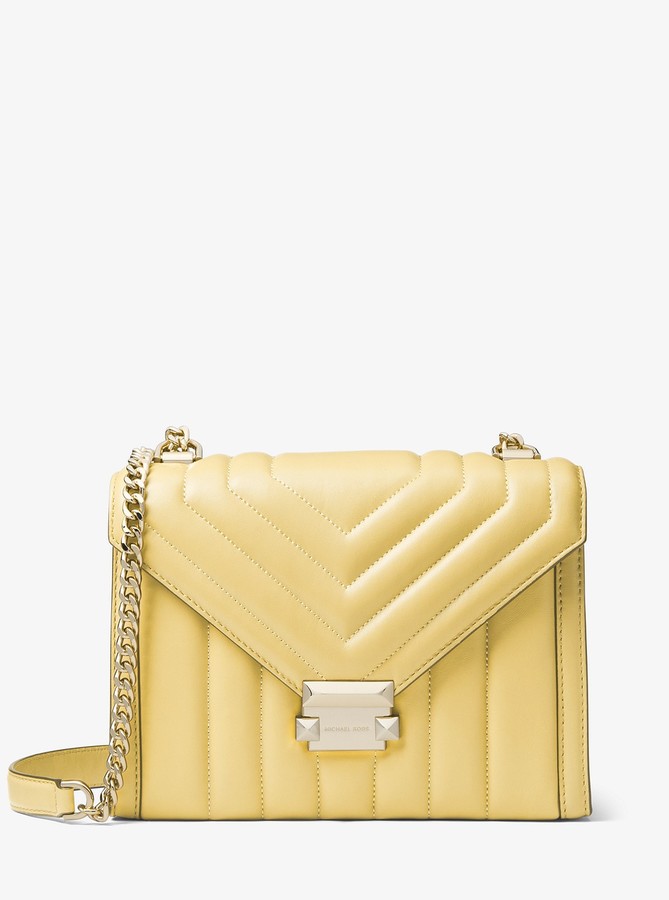 whitney large quilted leather