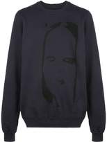 Thumbnail for your product : Rick Owens face print sweatshirt