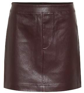Helmut Lang Leather miniskirt