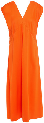 Joseph Sienna Button-detailed Cady Midi Dress