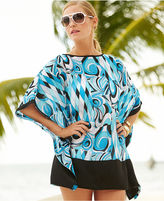 Thumbnail for your product : MICHAEL Michael Kors Printed Poncho Cover Up