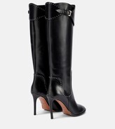Thumbnail for your product : Alaia Studded leather knee-high boots