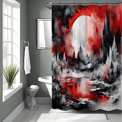 East Urban Home Edeline Abstract Shower Curtain