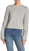 Thumbnail for your product : J.o.a. Tie Sleeve Crew Neck Top