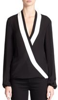 Thumbnail for your product : Parker Jude Silk Wrap Blouse