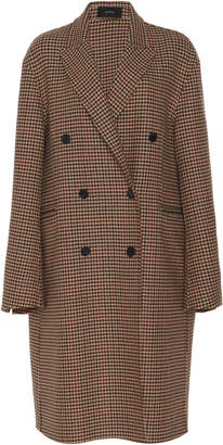 Joseph Carles Double Breasted Check Wool-Cashmere Coat