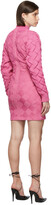 Thumbnail for your product : Herve Leger Pink Chunky Weave Bandage Mini Dress