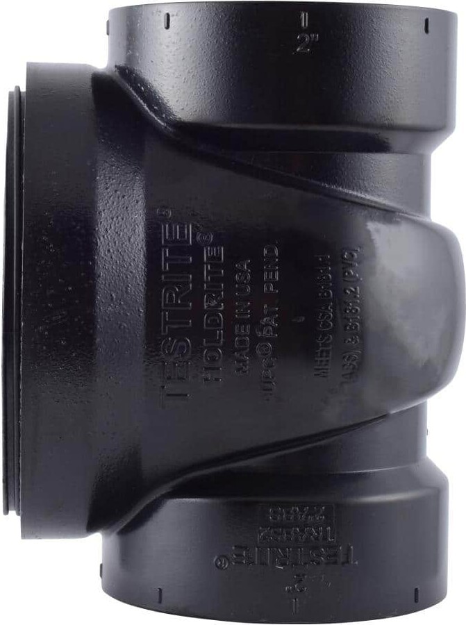 HOLDRITE TestRite 2 in. ABS Test/Cleanout Tee with Plug