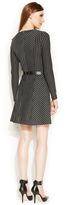 Thumbnail for your product : MICHAEL Michael Kors Long-Sleeve Pinstripe Belted Dress