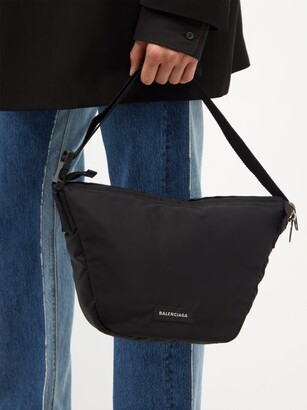 Wheel Nylon Shoulder Bag in Black  Balenciaga  Mytheresa