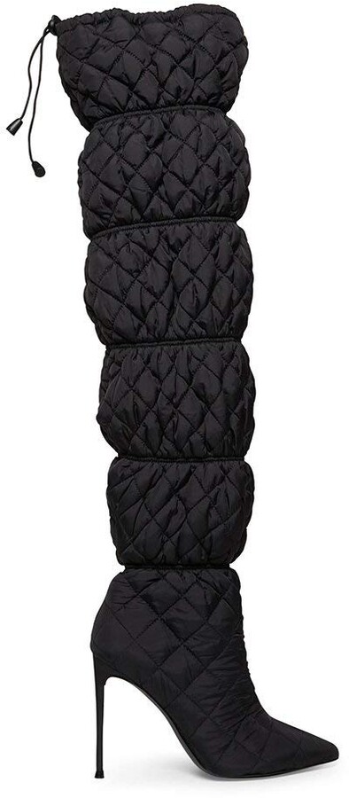 red thigh high boots steve madden