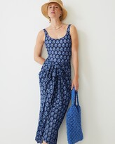 Thumbnail for your product : J.Crew Draped sarong in navy bouquet block print