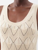 Thumbnail for your product : Dodo Bar Or Joe Tassel-trim Pointelle-knit Cotton Dress