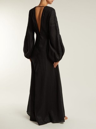 Kalita Utopia Linen Maxi Dress - Black