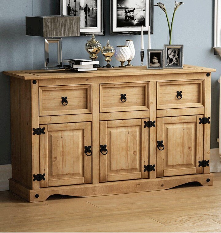 Home Discount Vida Designs Corona 3 Door 3 Drawer Sideboard Storage 760