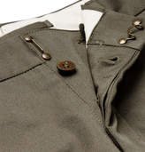 Thumbnail for your product : Incotex Slim-fit Cotton-blend Twill Chinos - Green
