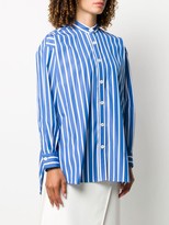 Thumbnail for your product : Odeeh Striped Long Cotton Shirt