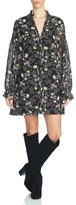 Thumbnail for your product : 1 STATE Women's Floral Print Tie Neck Shift Dress