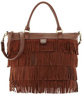 Thumbnail for your product : Tory Burch Leather Fringe Tote Bag, Chocolate