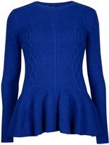 Thumbnail for your product : Ted Baker Peplum Ribbed Detailed Jumper