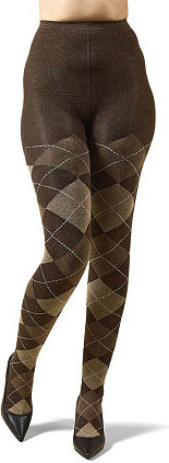 Me Moi MeMoi Womens Textured Argyle Sweater 1 Pair Plus Argyle Tights