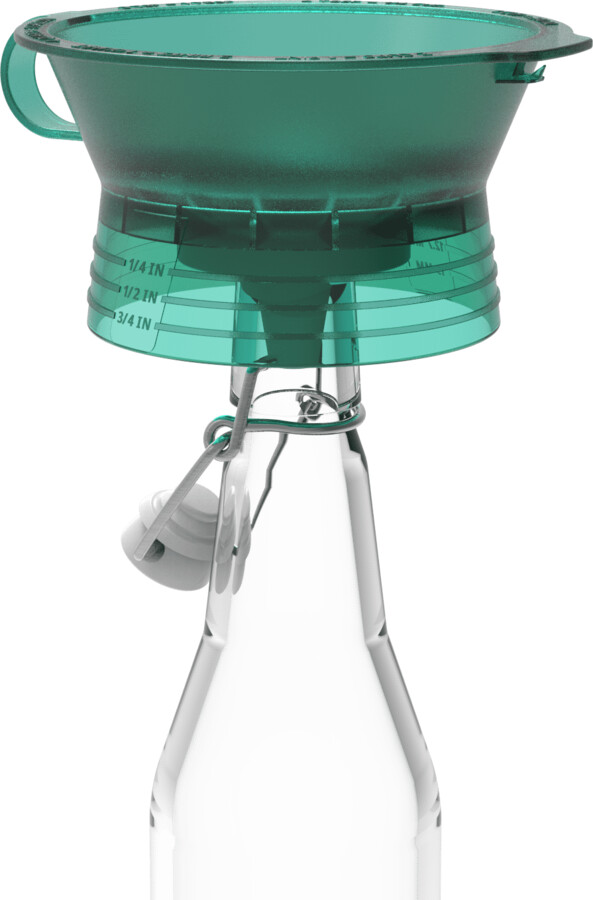 MASONTOPS 6-in-1 Smart Canning Funnel, Canning Supplies for Regular and Wide Mouth Mason Jars, Multipurpose Kitchen Funnel for Mess-Free Filling