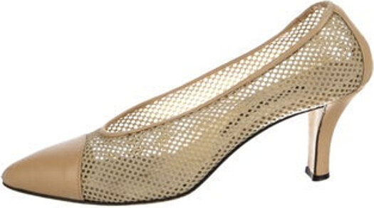 Walter Steiger Mesh Pumps Neutrals Semi-Pointed Toes