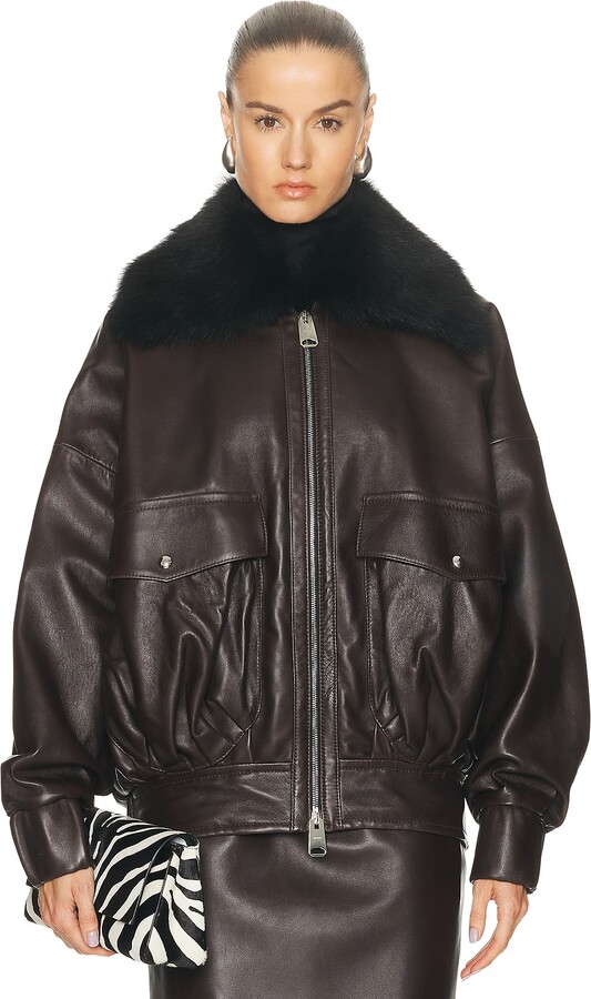 KHAITE Daemon Jacket in Brown